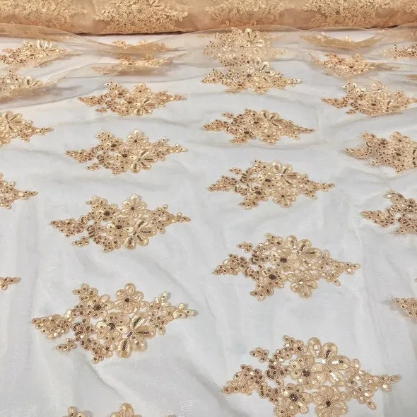 10pcs - Venetian Lace Table Runner 14"x90" - Ivory