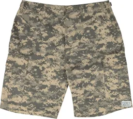 Army Universe Mens Tactical Cargo BDU Shorts Six Pocket Army Navy Military Camo Stylish Button Fly Uniform Work Shorts