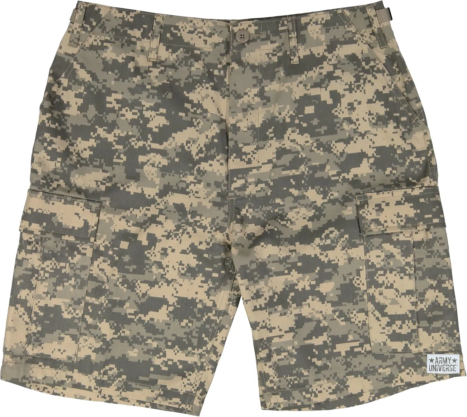 Army Universe Mens Tactical Cargo BDU Shorts Six Pocket Army Navy Military Camo Stylish Button Fly Uniform Work Shorts