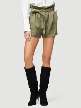 Frame - Paperbag Pocket High Rise Short Army Green