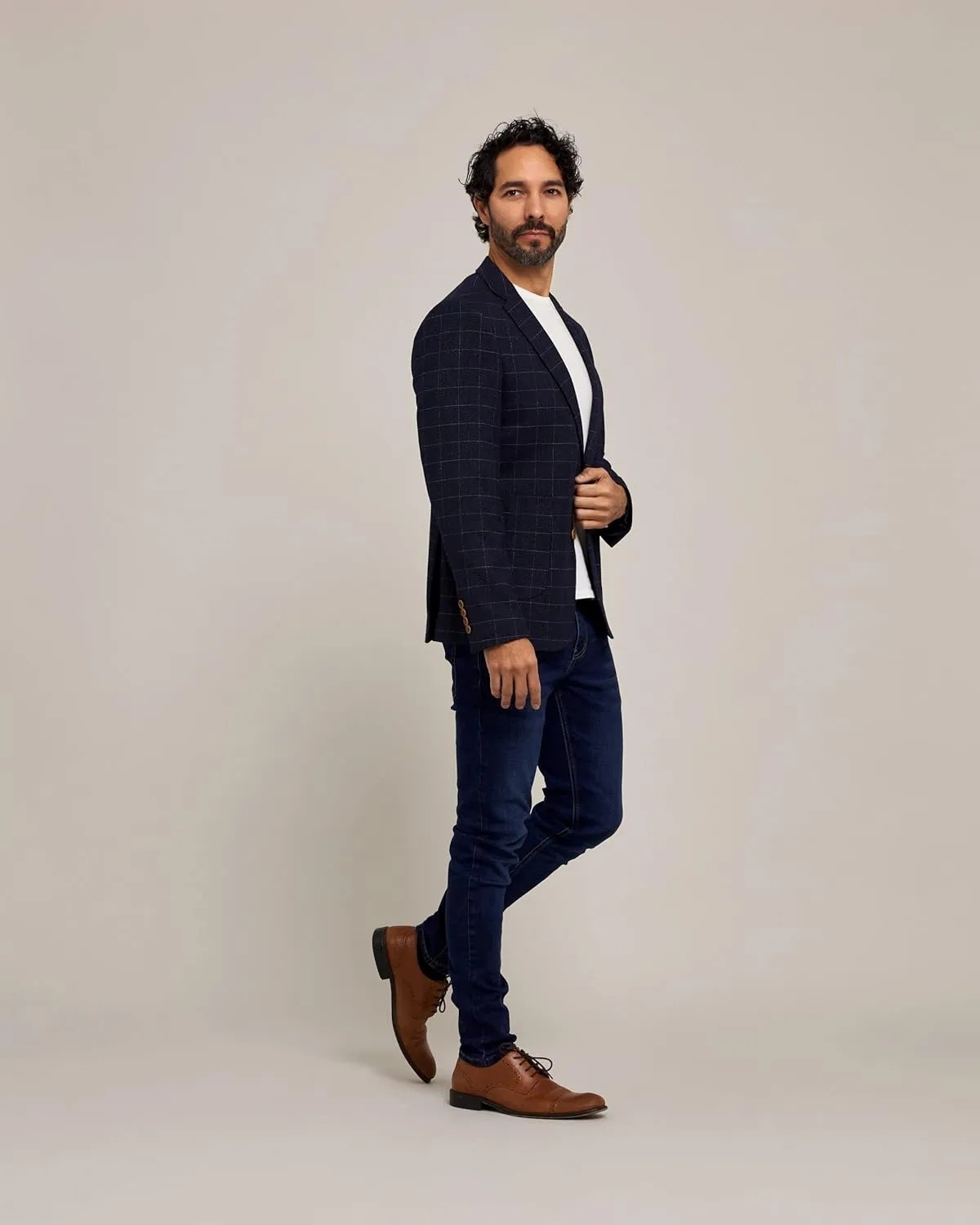 Gervasi Men's Slim Fit Blazers with Front Pockets & 2 Buttons