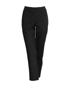 Melange Ponte Slim Ankle Pant