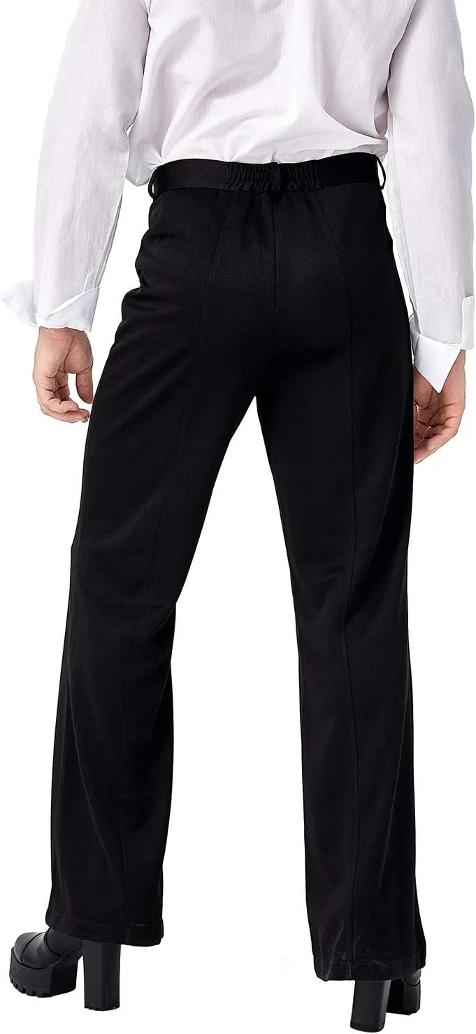 Men's 70s Retro Disco Pants Flared Trousers Bell Bottom Flares Dance Dude Costume