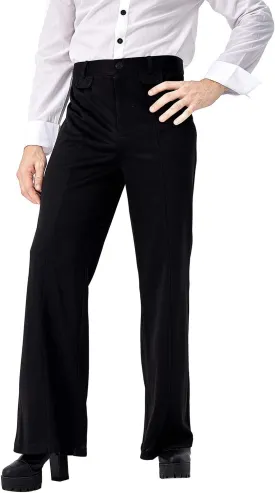 Men's 70s Retro Disco Pants Flared Trousers Bell Bottom Flares Dance Dude Costume
