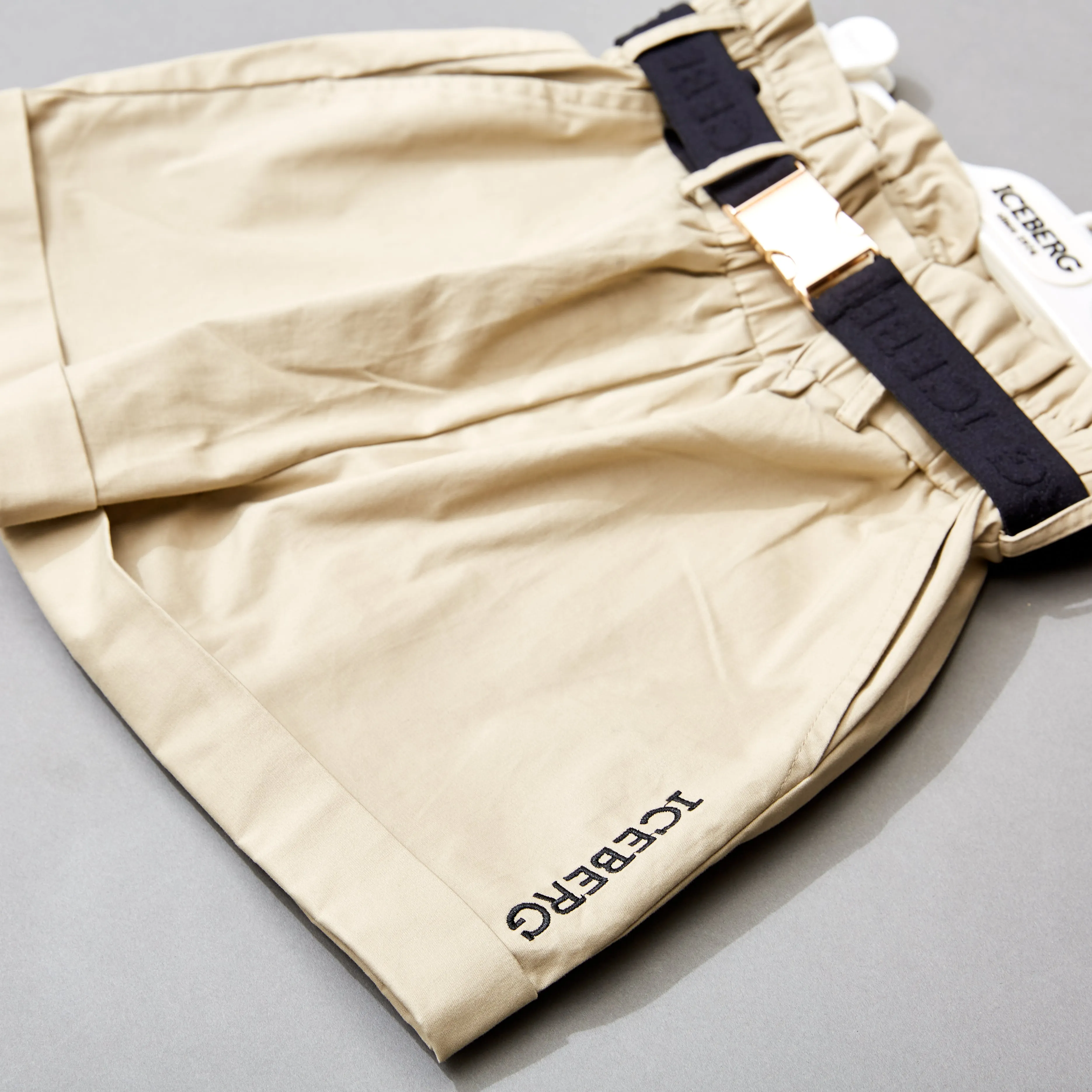 Paperbag High-Waisted Shorts with Belt