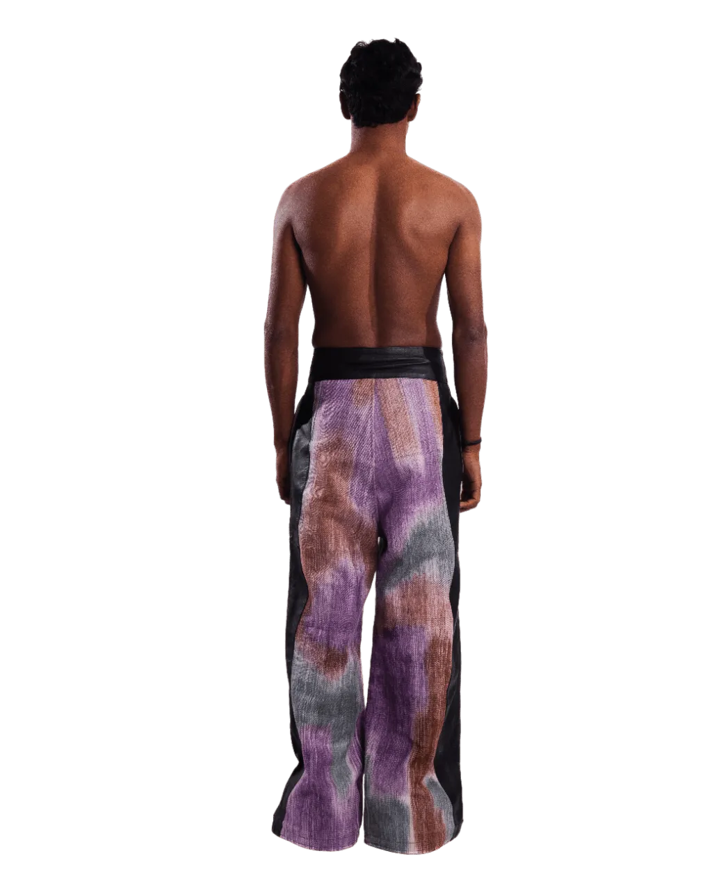 "FIREHOUSE" HANDWOVEN HIGH WAISTED TROUSERS