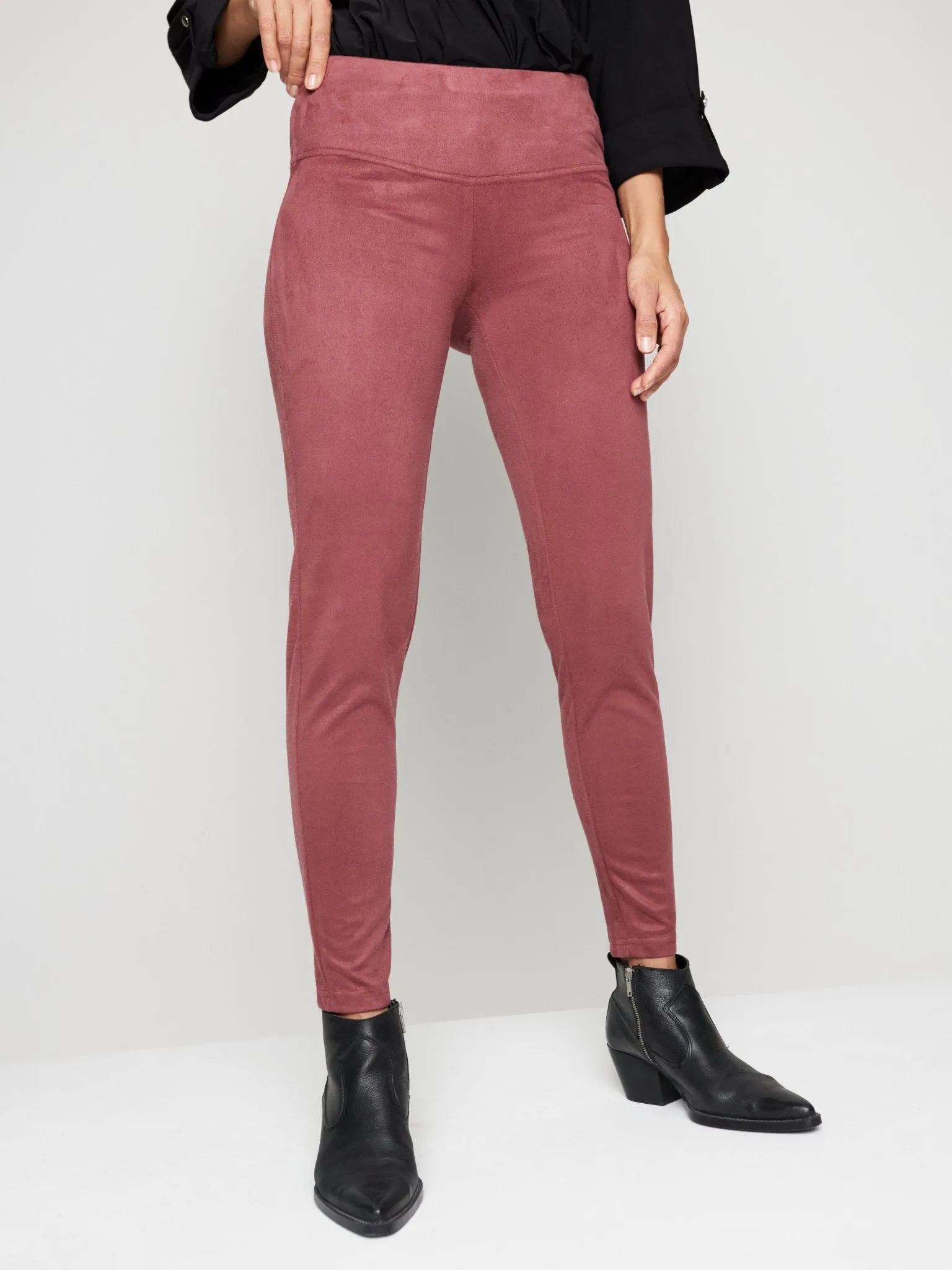 Roz & Ali Tummy Control Faux Suede