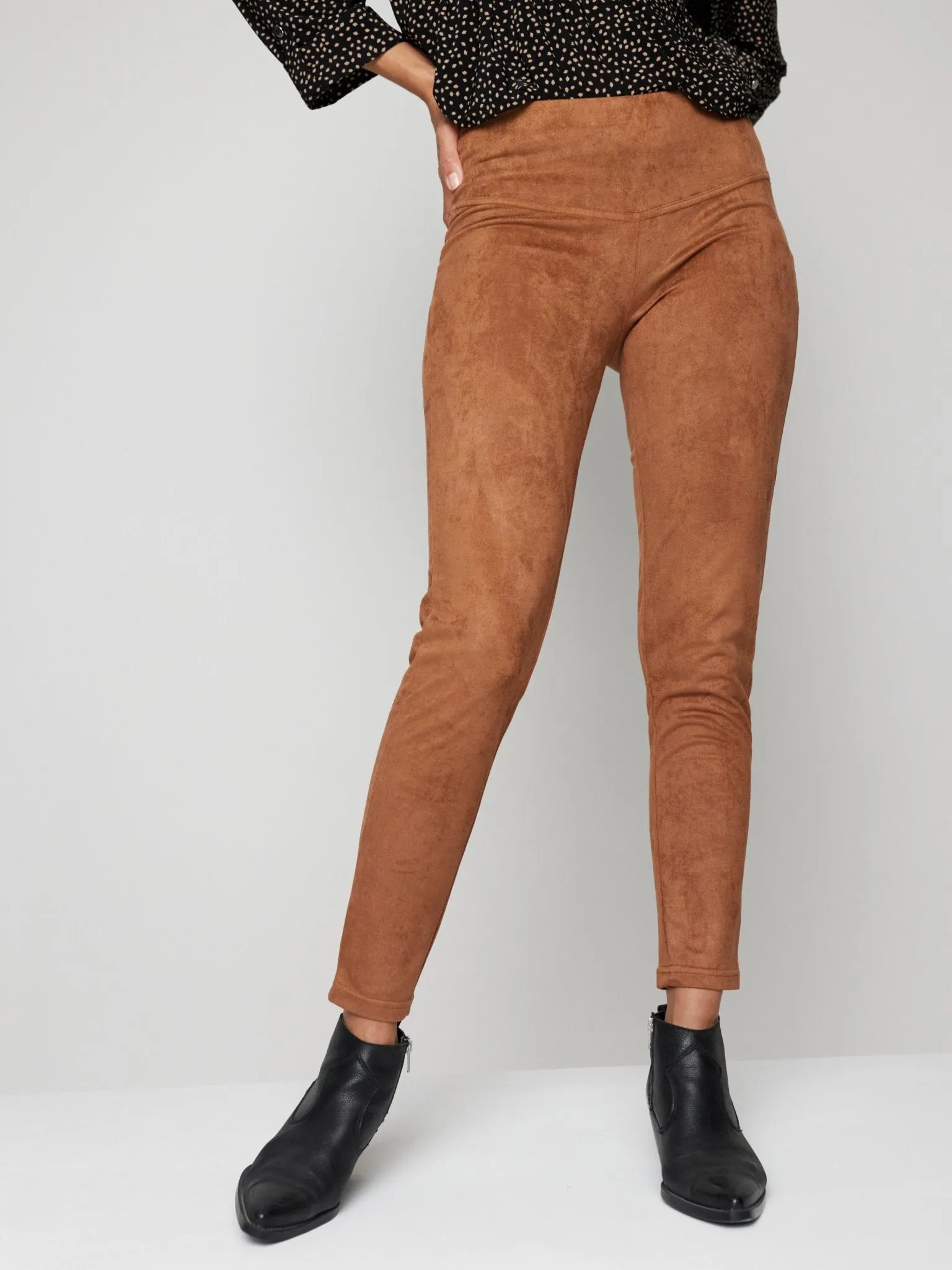 Roz & Ali Tummy Control Faux Suede
