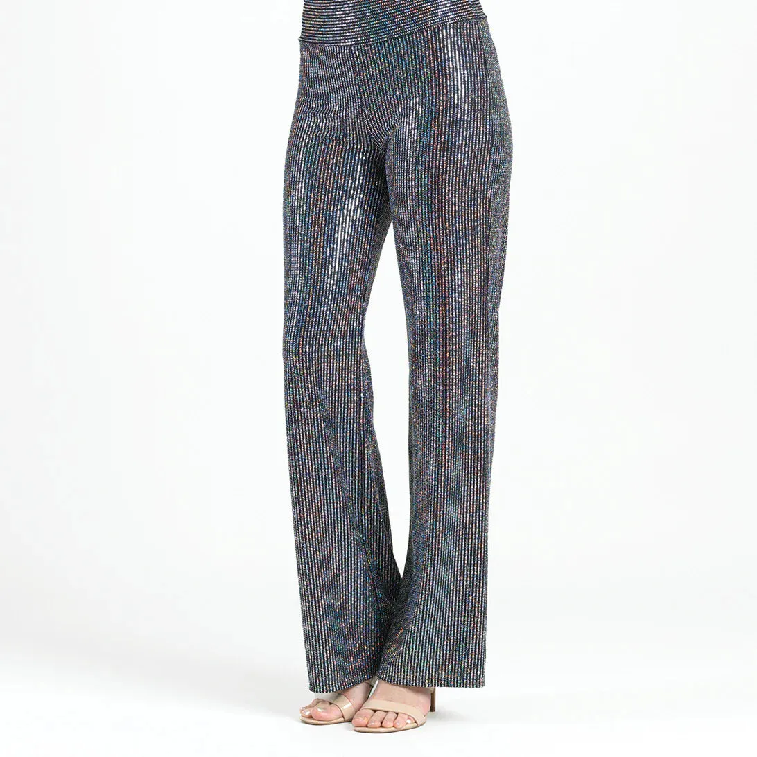 Shimmer Pant in Black Silver by Clara Sun Woo