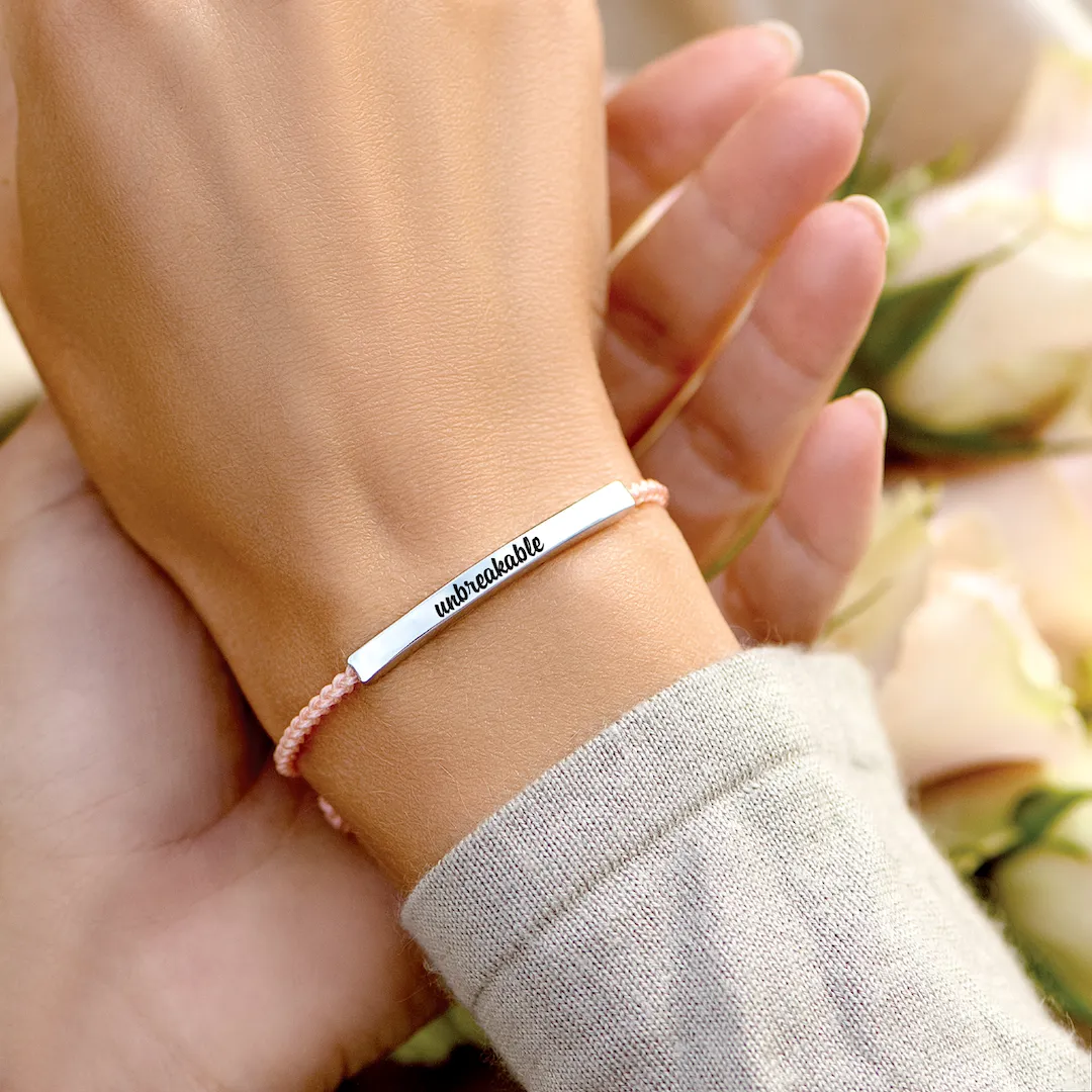 Unbreakable - Motivational Tube Bracelet