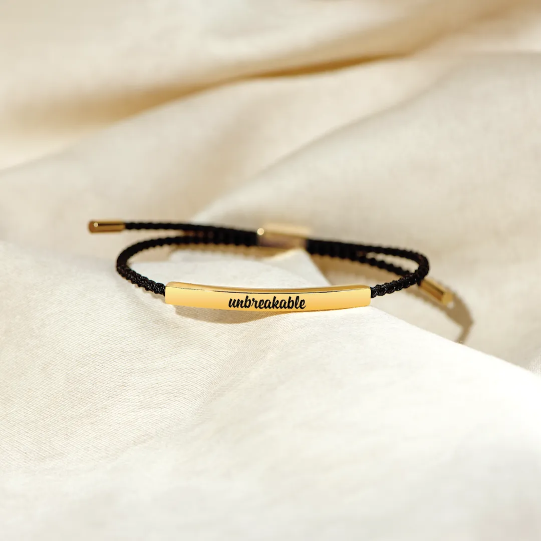 Unbreakable - Motivational Tube Bracelet