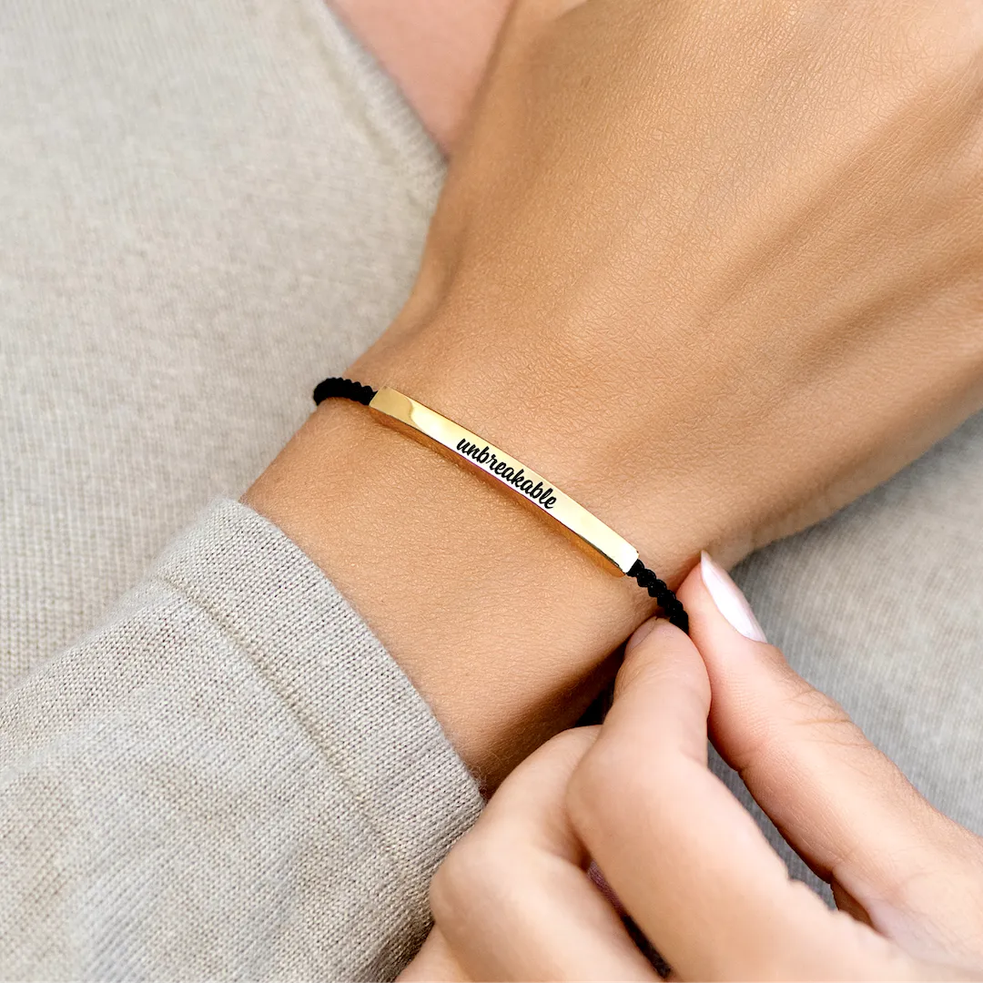 Unbreakable - Motivational Tube Bracelet