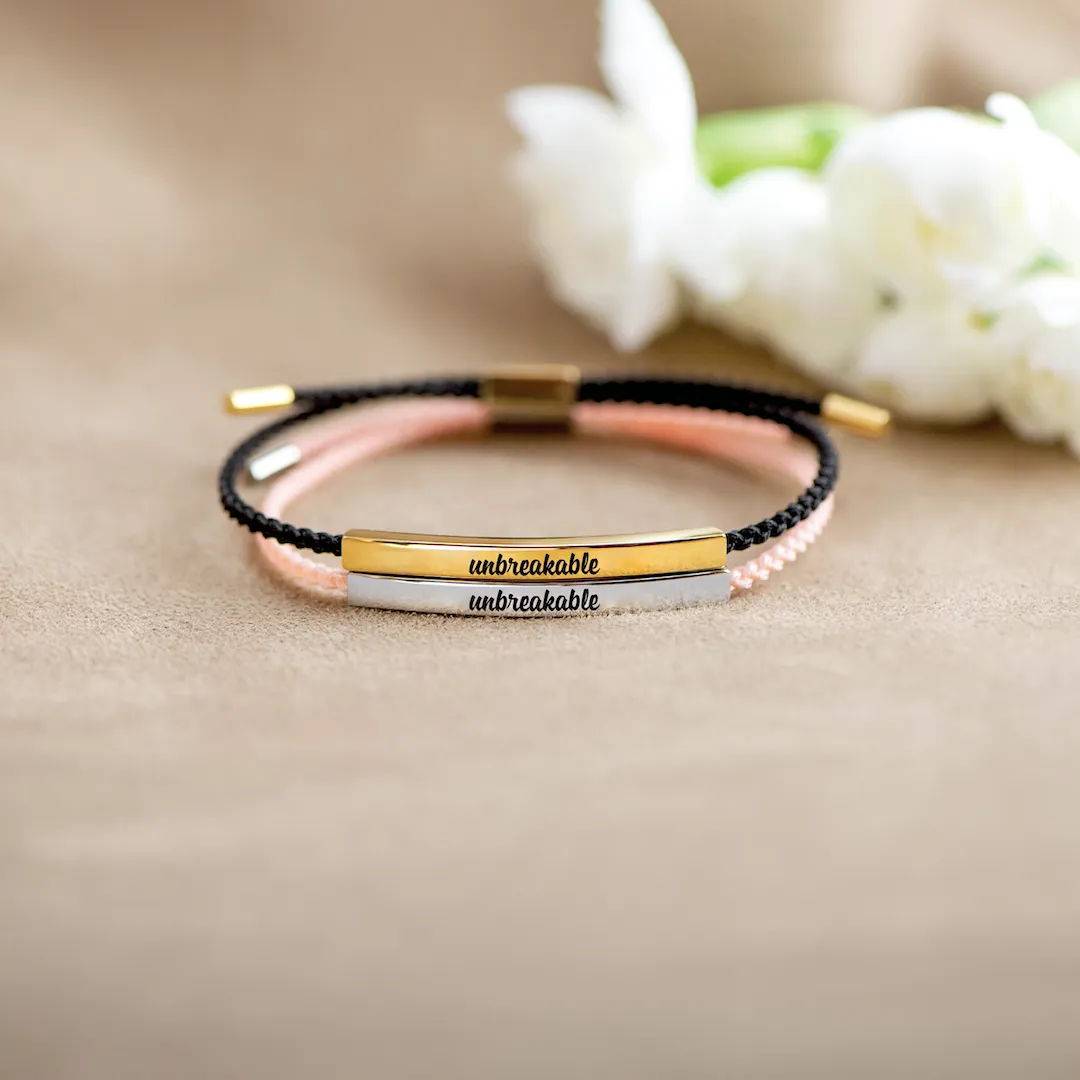 Unbreakable - Motivational Tube Bracelet